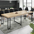 ID MARKET - Table console extensible TORONTO 14 personnes 300 cm design industriel - vignette