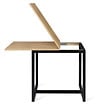 ID MARKET - Table à manger extensible rectangle DETROIT 4-8 personnes design industriel 80-160 cm - vignette