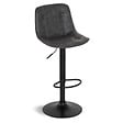 ID MARKET - Lot de 4 tabourets de bar DENVER gris vintage - vignette