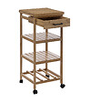 5 FIVE SIMPLY SMART - Desserte roulante de cuisine en Bambou H 90 cm - vignette