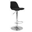 ID MARKET - Lot de 4 tabourets de bar KARL design noir - vignette