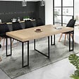 ID MARKET - Table console extensible TORONTO 10 personnes 235 cm design industriel - vignette