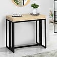 ID MARKET - Table console extensible TORONTO 10 personnes 235 cm design industriel - vignette