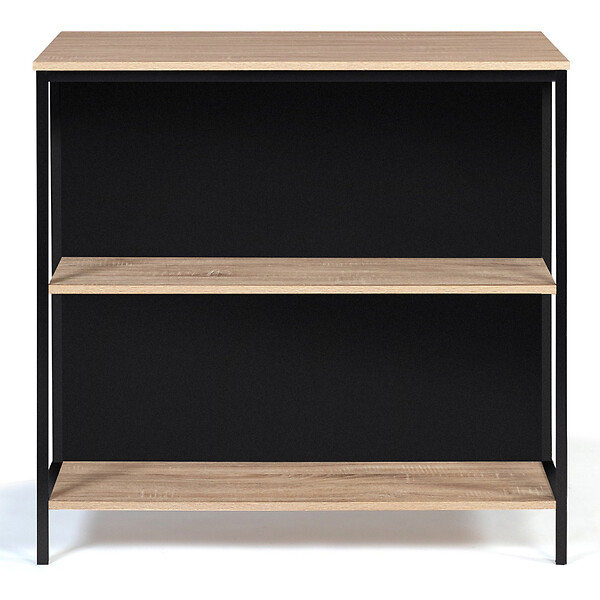 ID MARKET - Ensemble table de bar îlot DETROIT et 2 tabourets design industriel - large