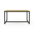 ID MARKET - Table à manger rectangle DETROIT 8 personnes design industriel 150 cm - vignette