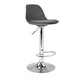 ID MARKET - Lot de 2 tabourets de bar KARL design gris - vignette