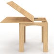 ID MARKET - Table à manger extensible rectangle DONA 4-8 personnes hêtre 80-160 cm - vignette