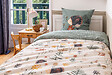 PAPILLON - Parure de lit 140 x 200 cm Coton imprimé POLISSON - vignette