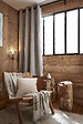 FIL ARIANE - Rideau occultant polaire BJORN - Pampa - 140x180cm - vignette