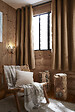 FIL ARIANE - Rideau occultant polaire Bjorn - Camel - 140x180cm - vignette
