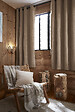 FIL ARIANE - Rideau occultant polaire en lin BJORN - L.140xl.180cm - vignette