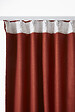 FIL ARIANE - Rideau occultant galon fronceur Bjorn Terracotta L140xH260cm - vignette