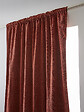 FIL ARIANE - Rideau occultant galon fronceur Bjorn Terracotta L140xH260cm - vignette