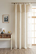 FIL ARIANE - Rideau ajustable effet lin Nia - Sable - L.140xH.270cm - vignette