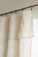 FIL ARIANE - Rideau ajustable effet lin Nia - Sable - L.140xH.270cm - vignette