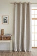 FIL ARIANE - Rideau occultant chambray Eres - Taupe - 140x240cm - vignette