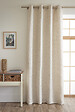 FIL ARIANE - Rideau jacquard Atlas - Sable - 140x240cm - vignette