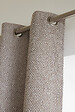FIL ARIANE - Rideau œillets jacquard ATLAS - Galet - L.140xl.240cm - vignette