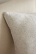 FIL ARIANE - FA - Coussin déhoussable avec passepoil 50 x 50 cm Polyester fils teints jacquard ELIOS Ivoire - vignette