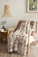 FIL ARIANE - FA - Plaid 125 x 150 cm Polyester fausse fourrure ASTRA Taupe - vignette