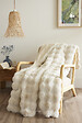 FIL ARIANE - FA - Plaid 125 x 150 cm Polyester fausse fourrure ASTRA Ivoire - vignette