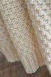 FIL ARIANE - Plaid tricot polyester OLYMPIA - Ivoire - 125 x 150cm - vignette