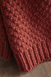 FIL ARIANE - Plaid tricot polyester OLYMPIA - Terracotta - L.125xl.150cm - vignette