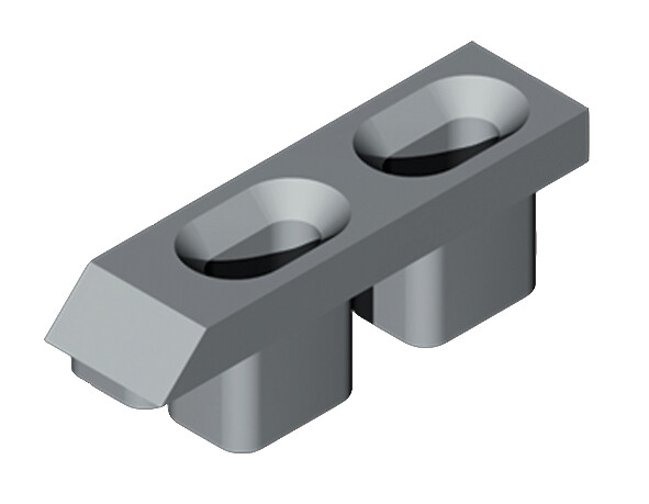 LA CROISEE DS - Gâche alu Grise LA CROISEE DS - 2227-021 - large