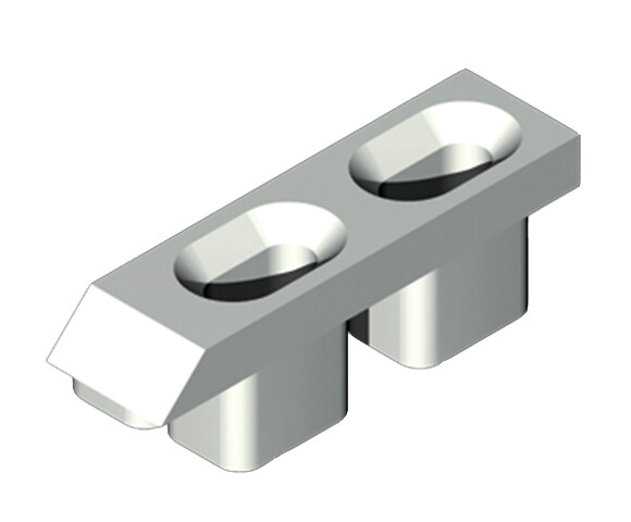 LA CROISEE DS - Gâche alu Blanc LA CROISEE DS - 2227-036 - large