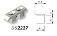 LA CROISEE DS - Gâche alu Blanc LA CROISEE DS - 2227-036 - vignette