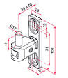 TIRARD - Gond de portail MULTIFIX T à axe réglable de 35 à 70mm diamètre pivot 12mm - TIRARD - NA619026 - vignette