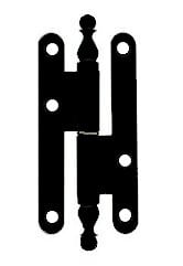 BOUVET - Paumelle n°1 Vase 16 acier BR Gauche 110x55 BOUVET - Noir EPO9005 - 16ARG115J - large