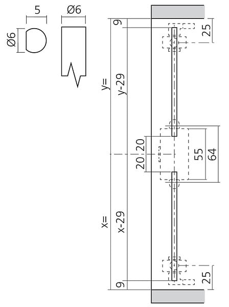 HANGER - Tringle 120cm pour 32800 - LMC - TRI1232NI1200 - large