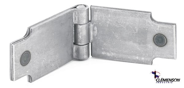 TORBEL - Charnière à souder Flèchisse à brosse rallongée ailes inégales 60 mm TORBEL - CSFBR0600 - large