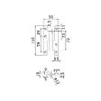DIDHEYA - Paumelle en acier inoxydable – 110x55x2.5 mm bout rond noeud plat - Droite - LTPML110X55-304D - vignette