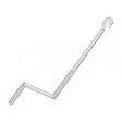CHERUBINI - MANIVELLE PLIABLE AVEC CROCHET L150 RAL 9016 - vignette