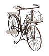 ATMOSPHERA - Porte plantes Vélo en Bois et Métal aspect vintage H 59 cm - vignette