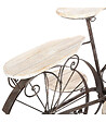 ATMOSPHERA - Porte plantes Vélo en Bois et Métal aspect vintage H 59 cm - vignette