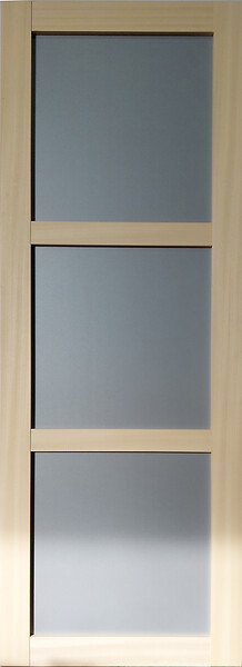 GD MENUISERIES - Porte Coulissante Ayous 3 Panneaux Gris Clair H204 x L83 cm - large