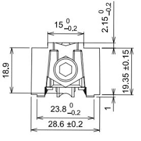 LA CROISEE DS - Chariot à galet inox simple réglable douille aiguille SRDA 80 Kg 4584 LA CROISEE DS - DS4584 - large