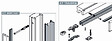 FIBROTUBI - Traverse Applisystem 1000-1400 mm FIBROTUBI pour porte coulissante - 92030006 - vignette