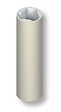 LA CROISEE DS - Barreau alu Ø 35mm x 2m Diva X LA CROISÉE DS - Blanc Ral 9016 B3 - DS7300-785 - vignette