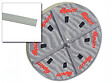 FAPIM - Tringle polyamide 1683 FAPIM pour galiplus 2/3/4 pour machine FP13/FP14 - Noire - le mètre - 1683-88 - vignette
