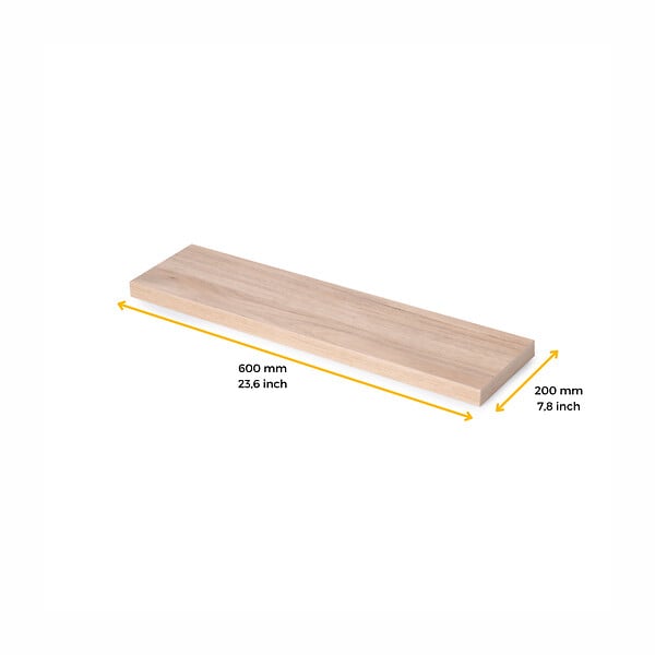 EMUCA - Plateaux pour étagères, 600x200, Finition chêne, Bois - large