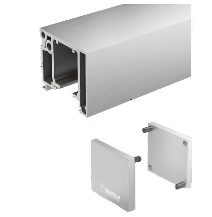 MANTION - Ensemble complet SAF-SLIM MANTION pour porte coulissante jusqu'à 1030 mm - SAF-S82D-195 - large