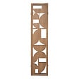 ATMOSPHERA - Paravent en Bois Marron design graphique moderne H 170 cm - vignette