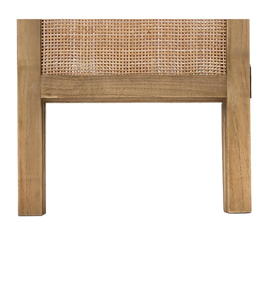 ATMOSPHERA - Paravent Cannage en Bois de Paulownia et Rotin H 169.5 cm - large