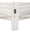 ATMOSPHERA - Paravent original avec 3 Étagères  Bois blanc H 170 cm - vignette