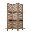 ATMOSPHERA - Paravent original avec 3 Étagères  Bois naturel H 170 cm - vignette