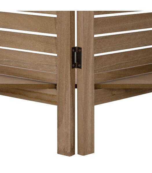 ATMOSPHERA - Paravent original avec 3 Étagères  Bois naturel H 170 cm - large